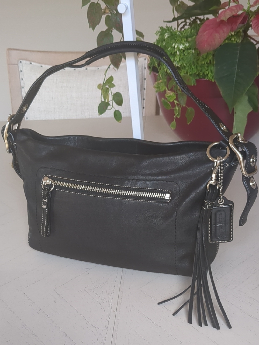 Vintage Coach 1417 Black Genuine Leather East West Legacy Shoulder Bag - Picture 2 of 12